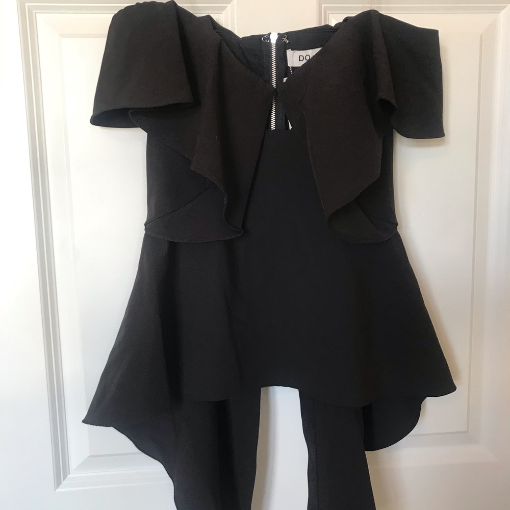 *NWT* DO+BE black off shoulder peplum top